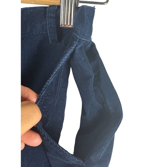 Land's End High Rise Straight Leg Deep Sea Navy Corduroy Pants in Women's Size 8 - Picture 4 of 8